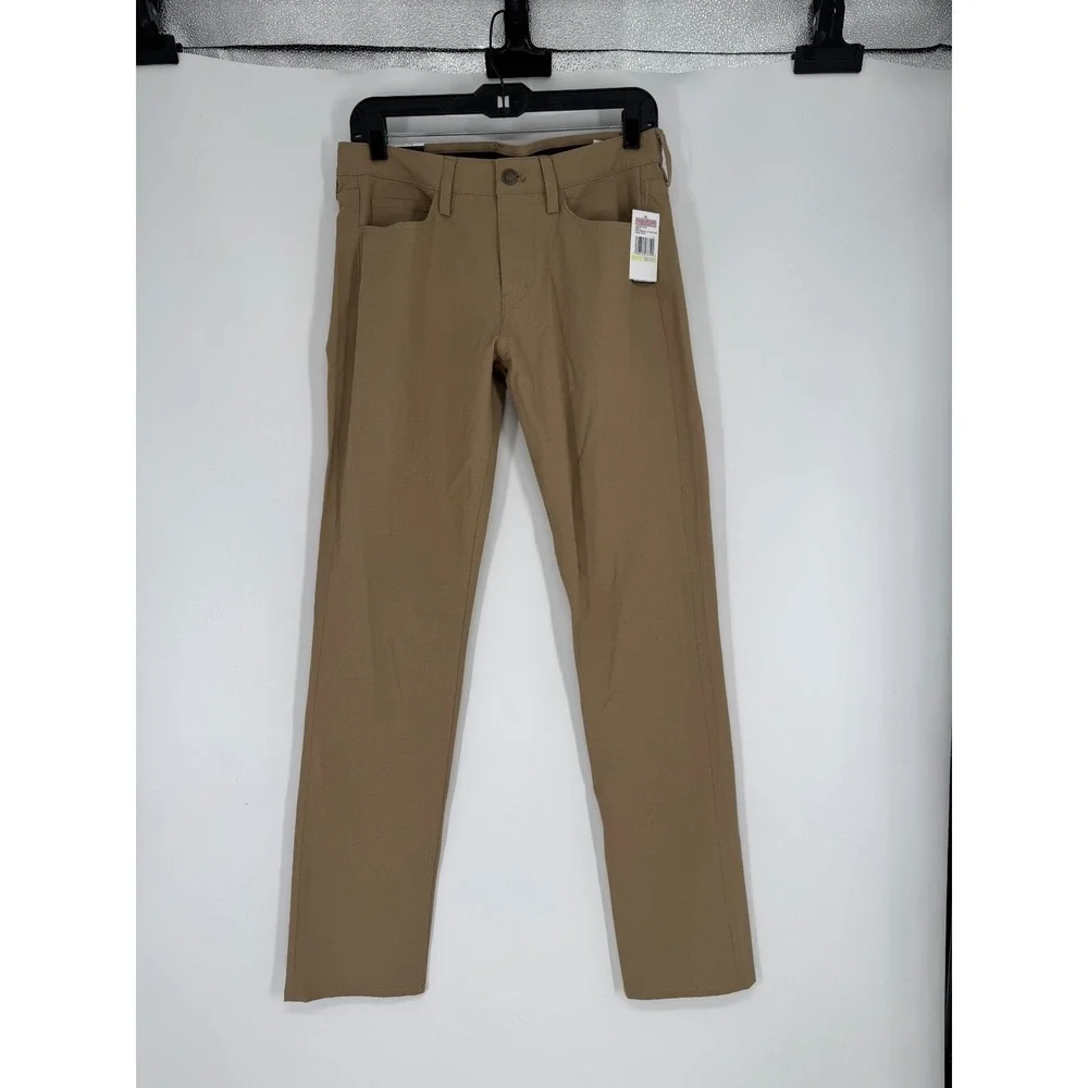 Vineyard Vines Performance Pants Mens 30x32 Ridge Khaki Tan Golf 5 Pocket Chino